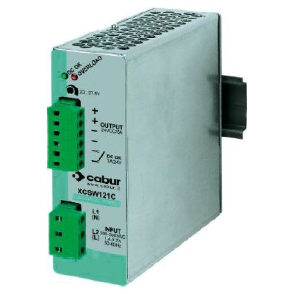 XCSW121C Alimentatore switching  1-2-fasi 185...550 Vac & 270...725 Vdc / 24 Vdc 5 A